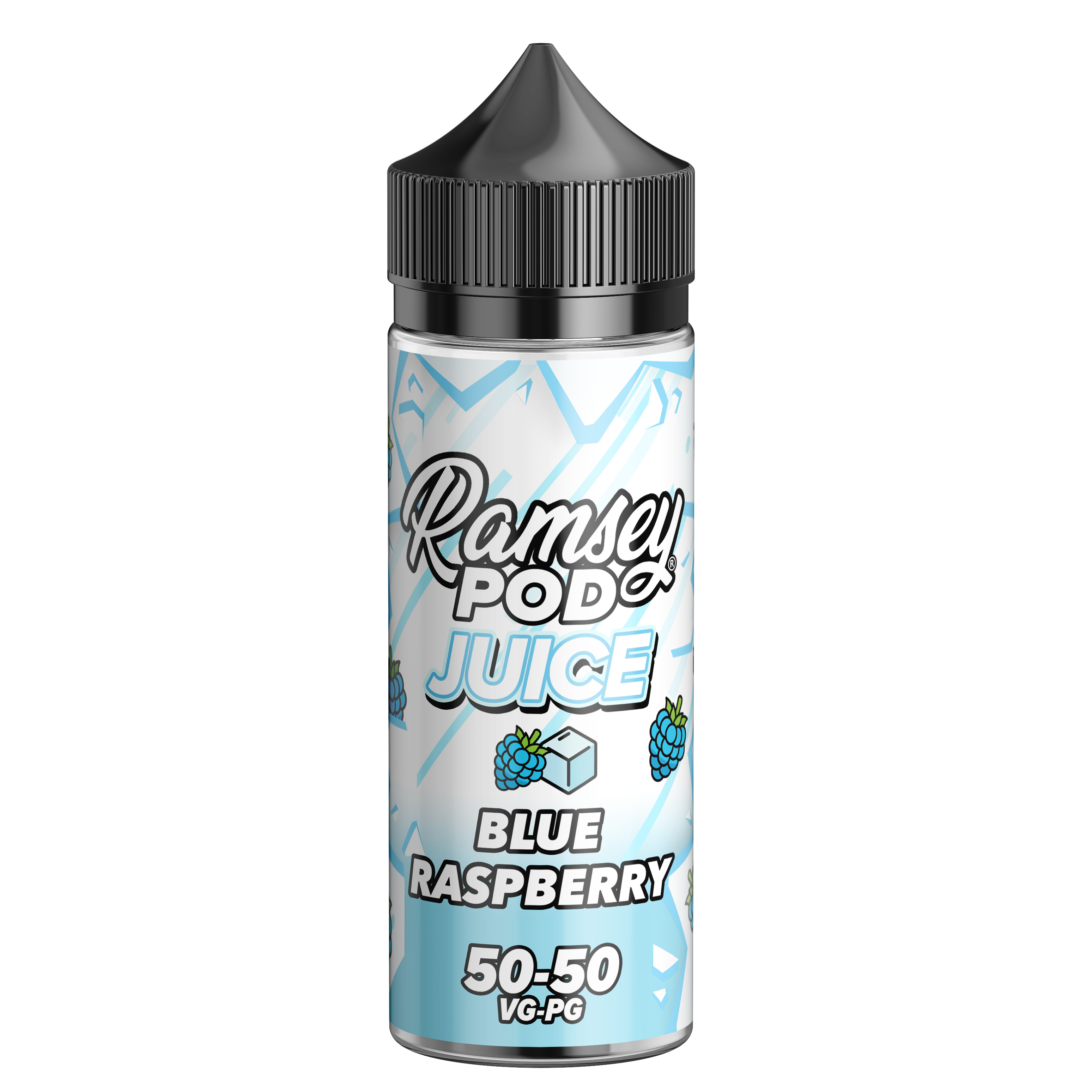 Blue Raspberry On Ice by Ramsey Pod Juice 100ml Short Fill