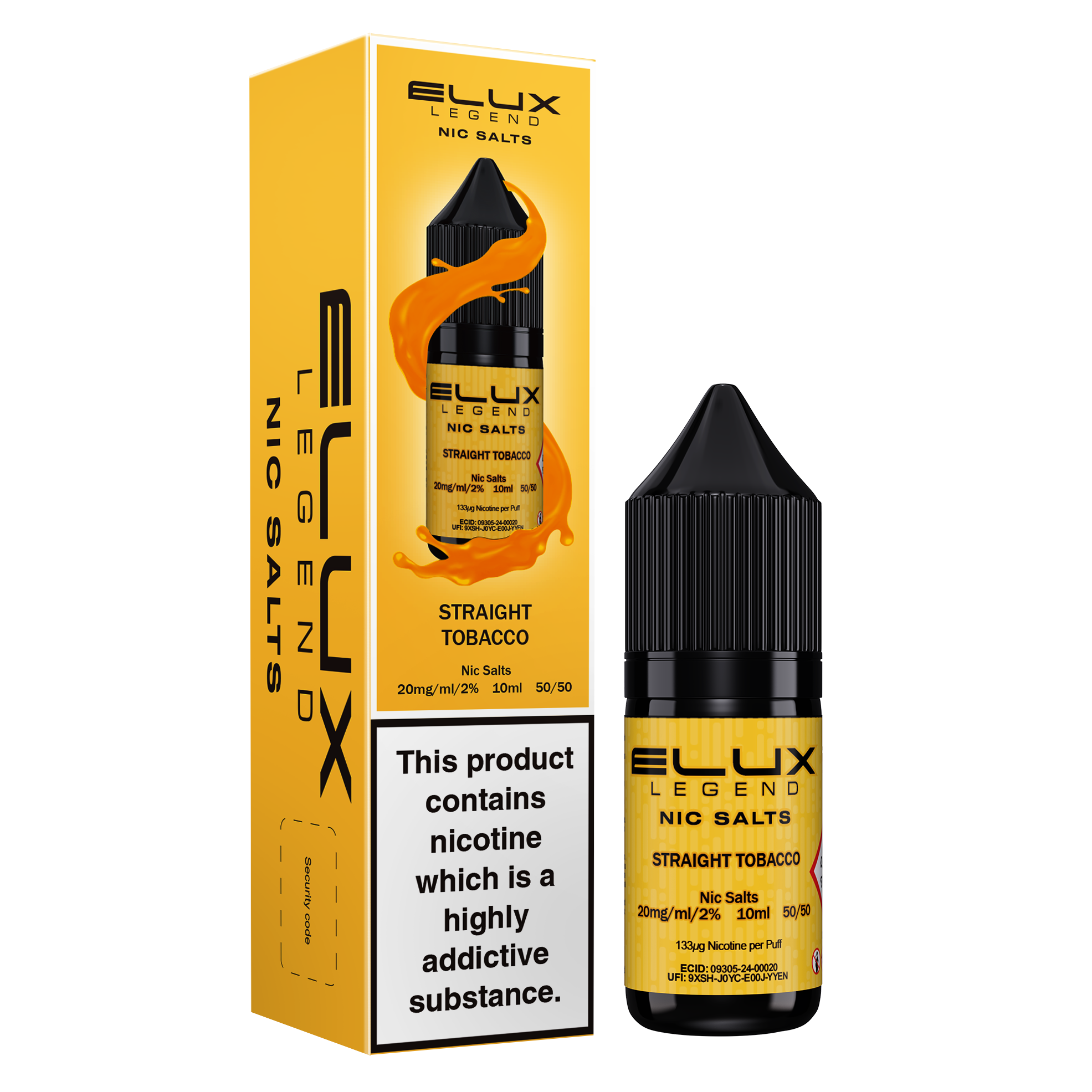 Elux Legend Salts Straight Tobacco 10ml Nic Salt