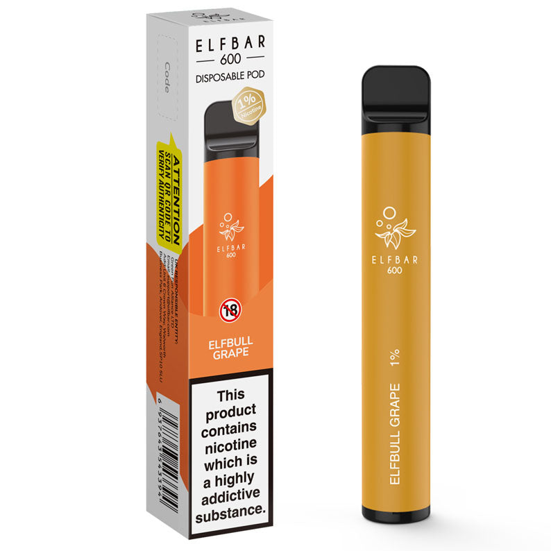 Elf Bar 600 Disposable Device 10mg (1%) - Peach Ice