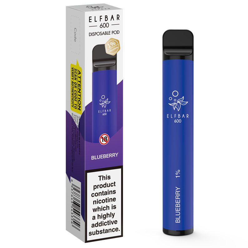 Elf Bar 600 Disposable Device 10mg (1%) - Strawberry Ice