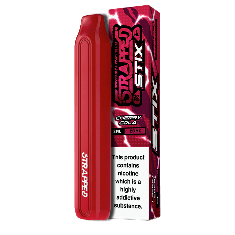 Strapped Stix Disposable Vape Device - Cherry Cola