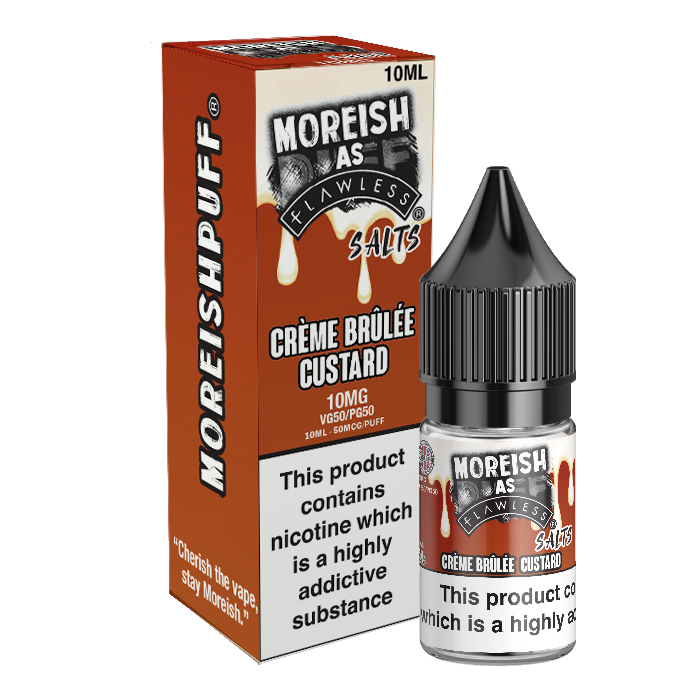 Crème Brûlée Custard Nic Salt by Moreish Puff - Nic Salts UK