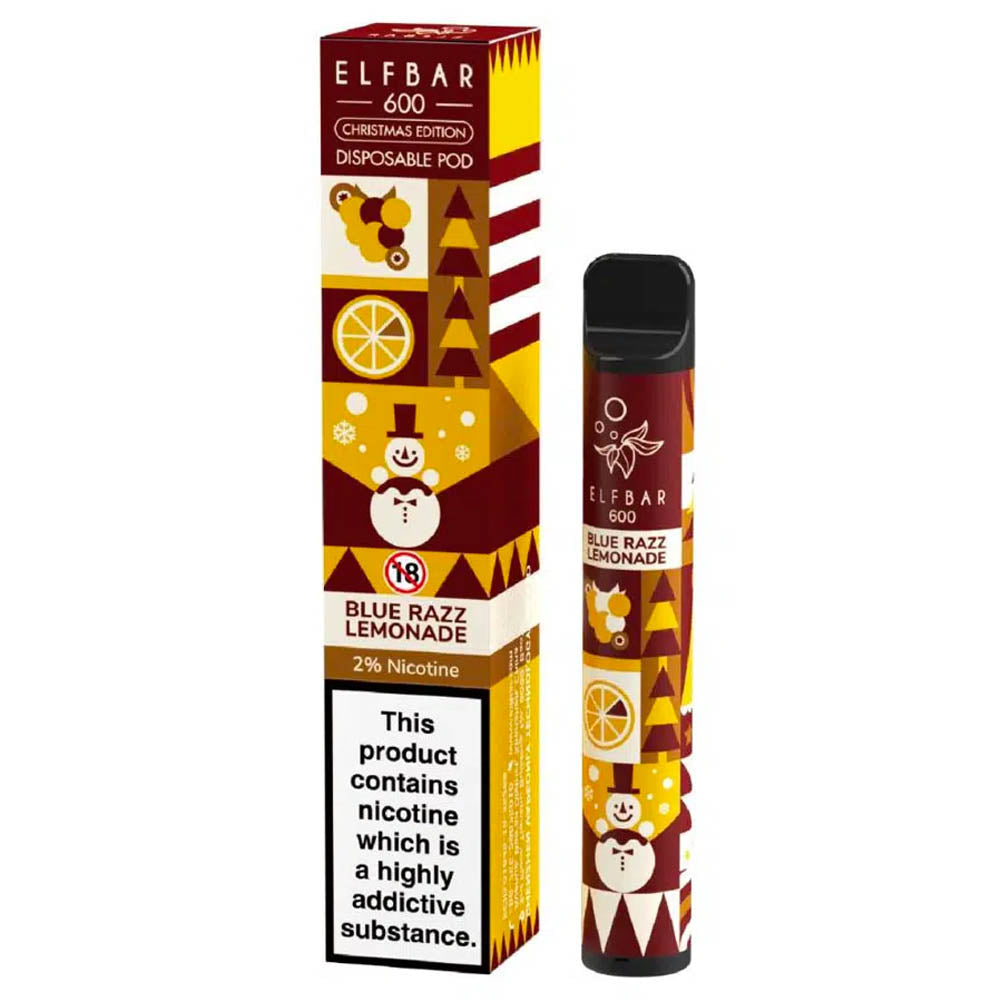 Elf Bar 600 Disposable Vape Christmas Edition - Blueberry Sour Raspberry