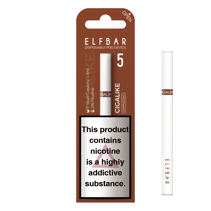 Elf Bar Cigalike Disposable Vape Device - Cappuccino