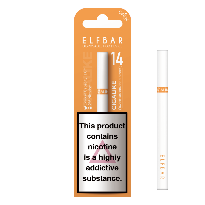 Elf Bar Cigalike Disposable Vape Device - Raspberry Orange Blossom