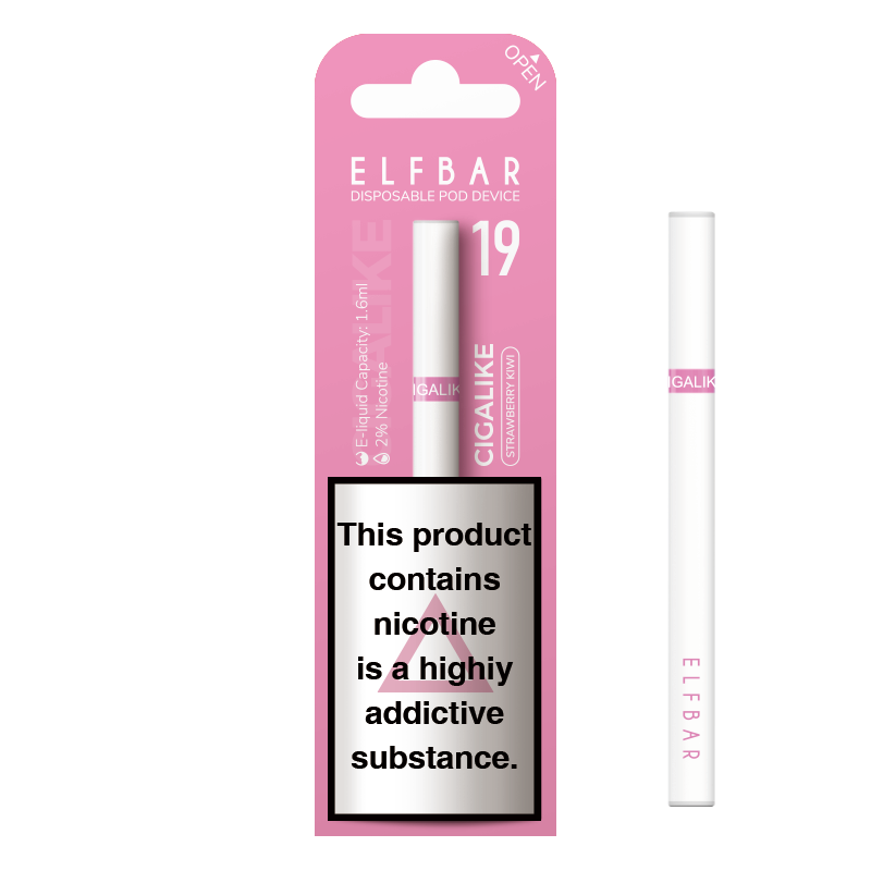 Elf Bar Cigalike Disposable Vape Device - Strawberry Kiwi