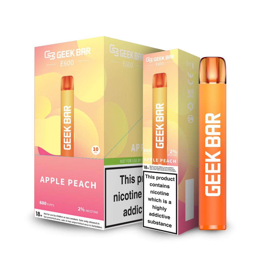 Geek Bar E600 Disposable Vape Device - Apple Peach