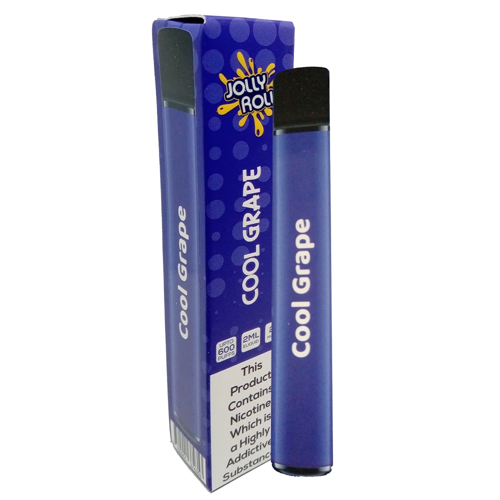 Jolly Rolly 600 Puff Disposable Vape Device - Cool Grape