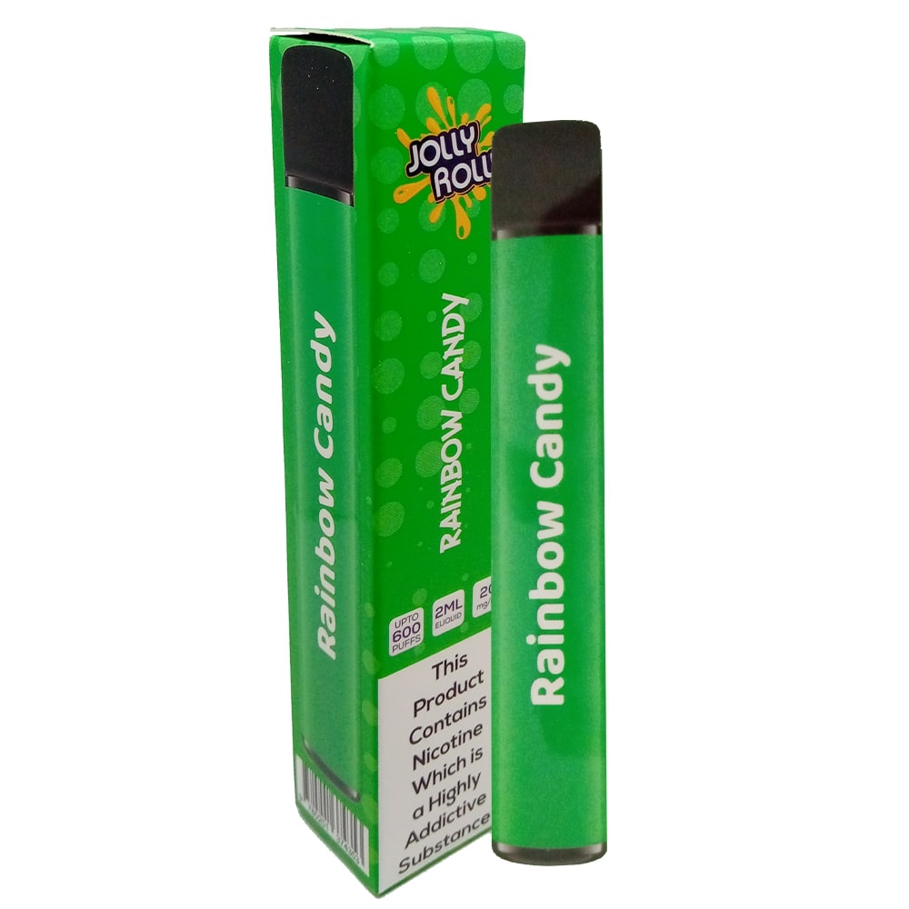 Jolly Rolly 600 Puff Disposable Vape Device - Rainbow Candy