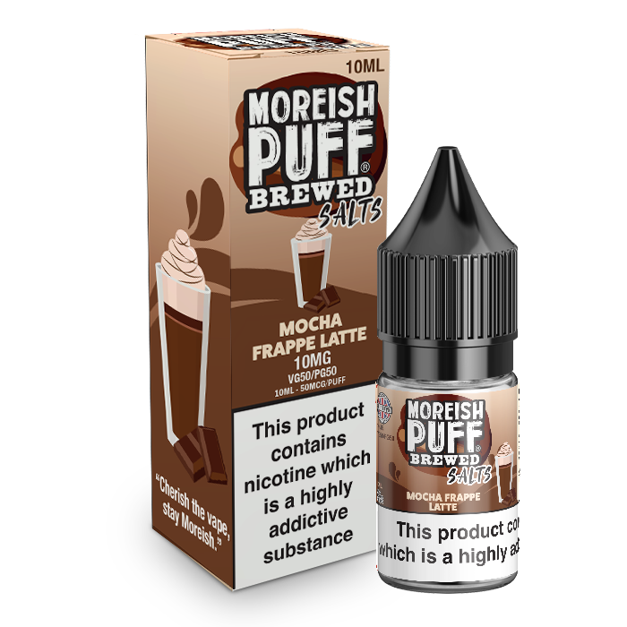 Moreish Puff Salts Mocha Frappe Latte 10ml Nic Salt-10mg