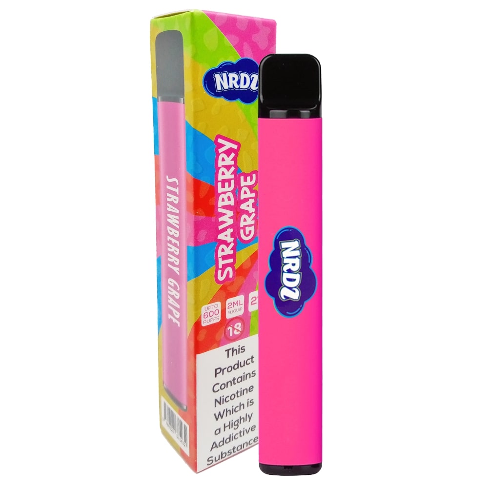 NRDZ 600 Puff Disposable Vape Device - Strawberry Grape