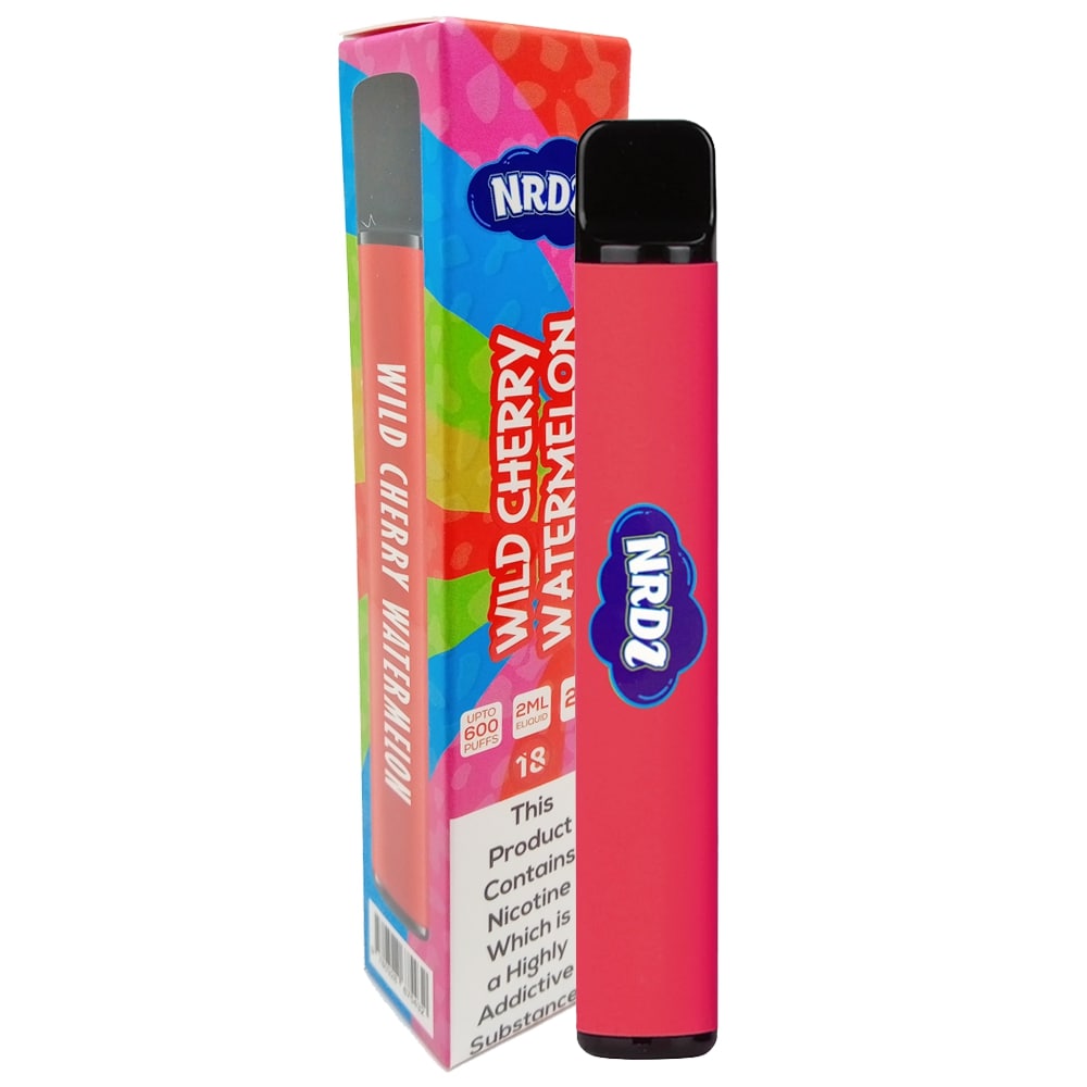 NRDZ 600 Puff Disposable Vape Device - Wild Cherry Watermelon
