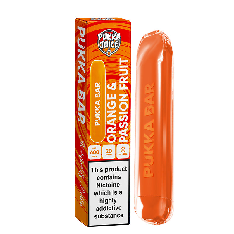 Pukka Bar Disposable Vape Device - Orange & Passion Fruit