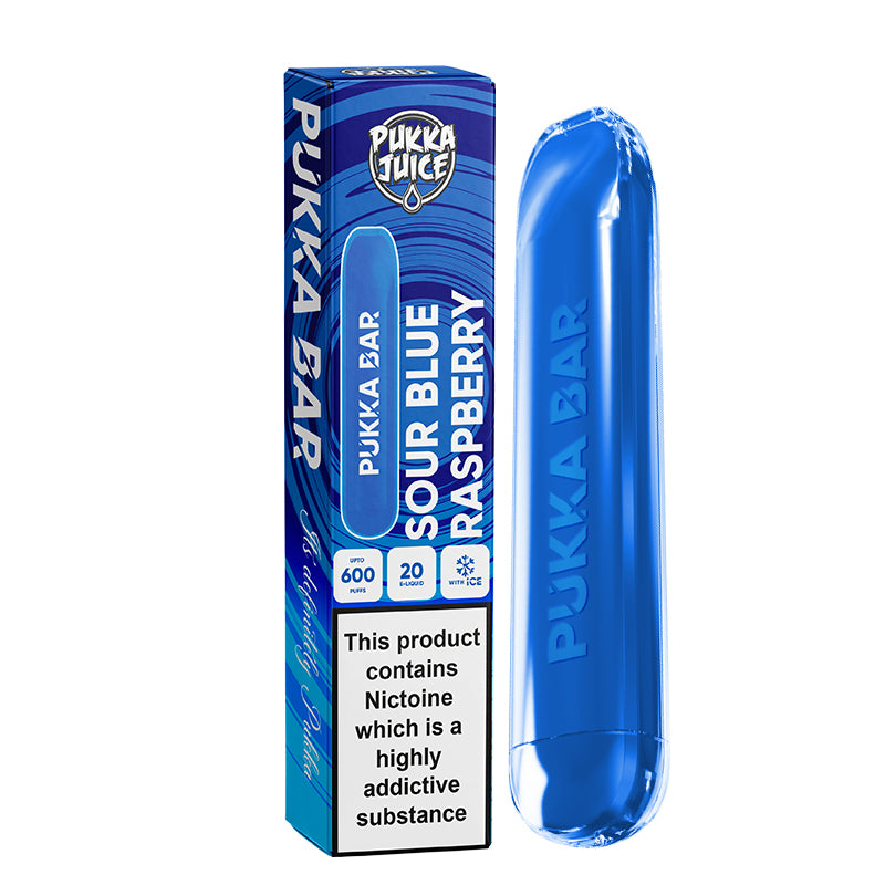 Pukka Bar Disposable Vape Device - Sour Blue Raspberry