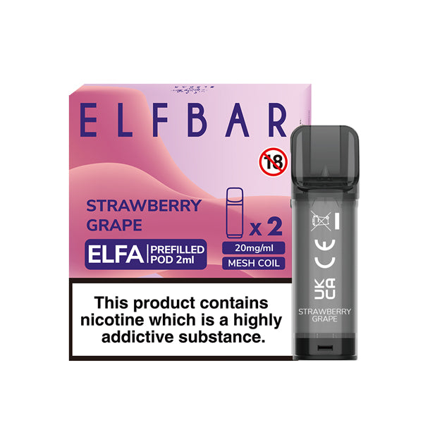 Elf Bar Elfa Prefilled Pods 2pcs - Strawberry Grape