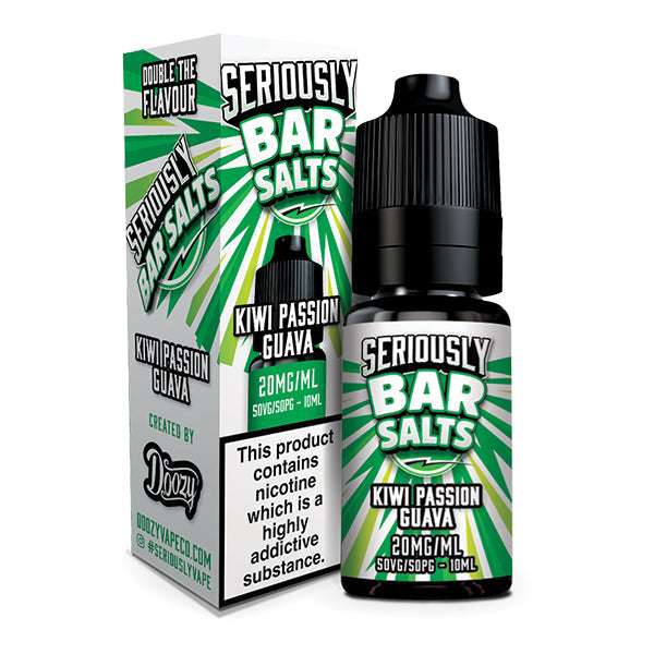 Doozy Vape Seriously Bar Salts Kiwi Passion Guava 10ml Nic Salt