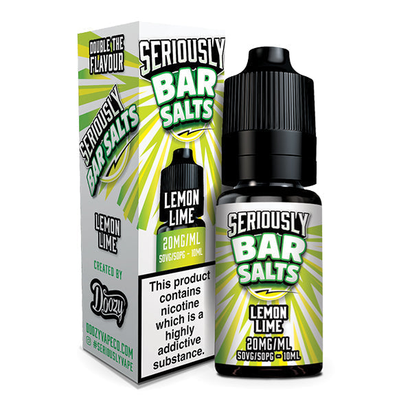 Doozy Vape Seriously Bar Salts Lemon Lime 10ml Nic Salt