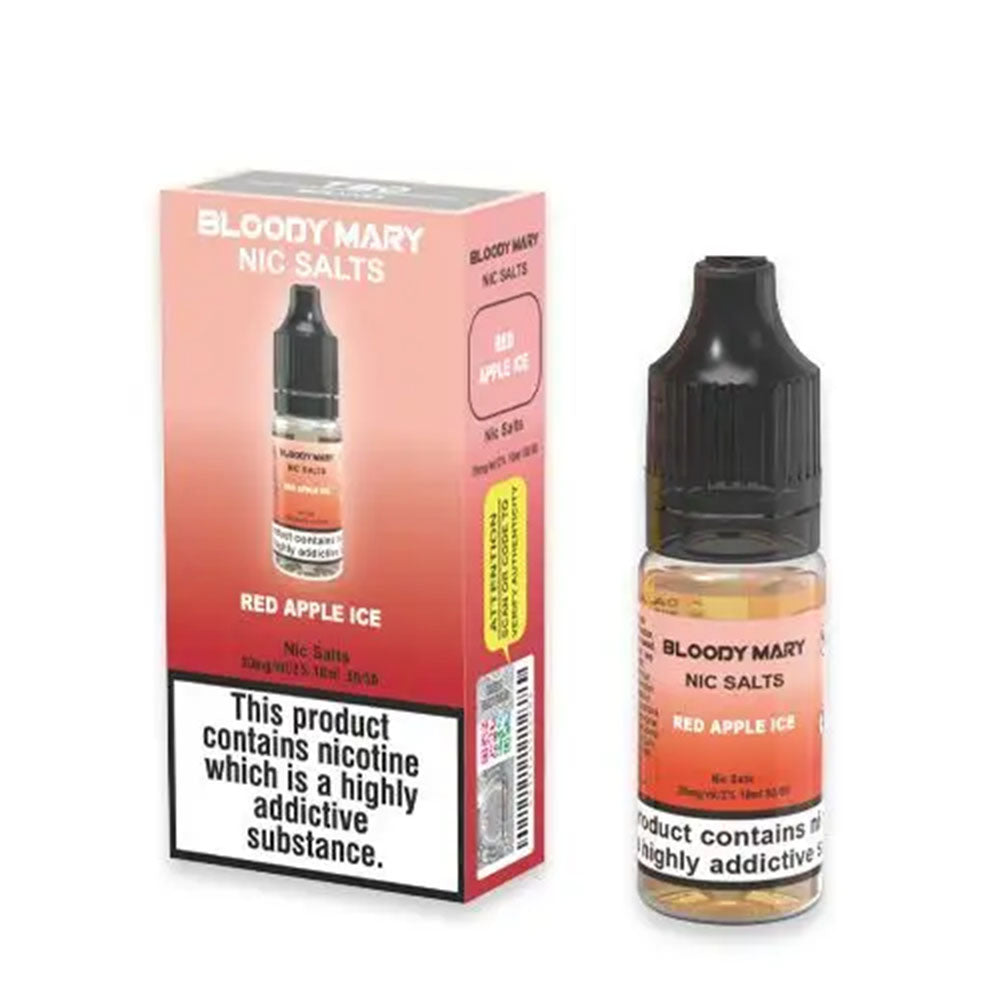 Red Apple Ice Nic Salt by Bloody Mary - Nic Salts UK