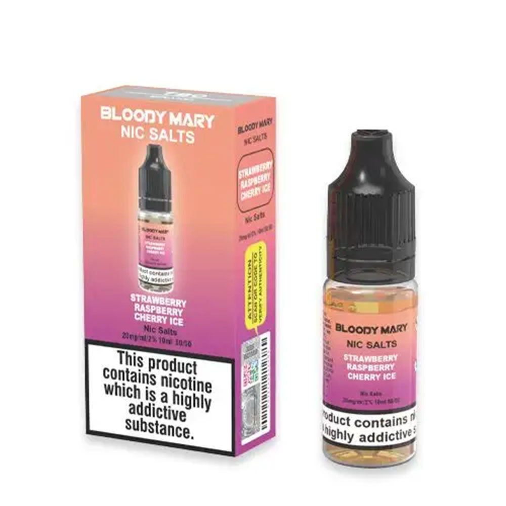 Bloody Mary Strawberry Raspberry Cherry Ice 10ml Nic Salt