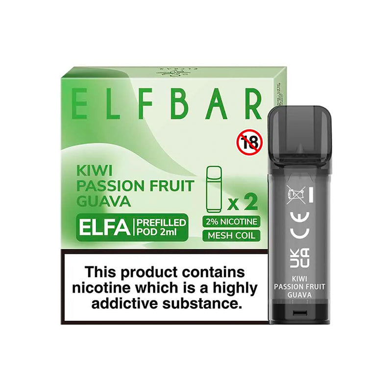 Elf Bar Elfa Prefilled Pods 2pcs - Kiwi Passion Fruit Guava