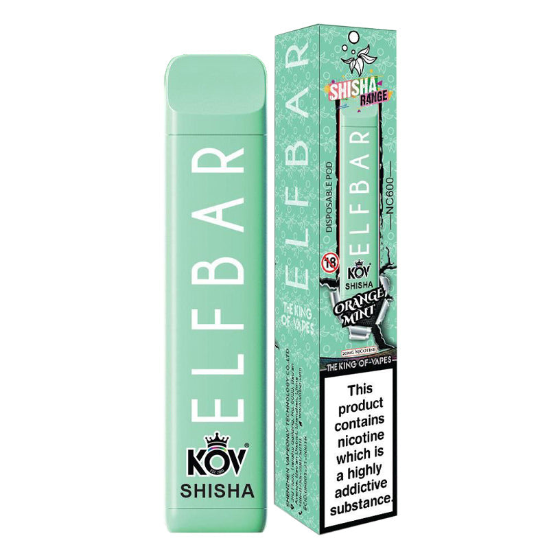 Elf Bar NC600 Shisha Disposable - Orange Mint