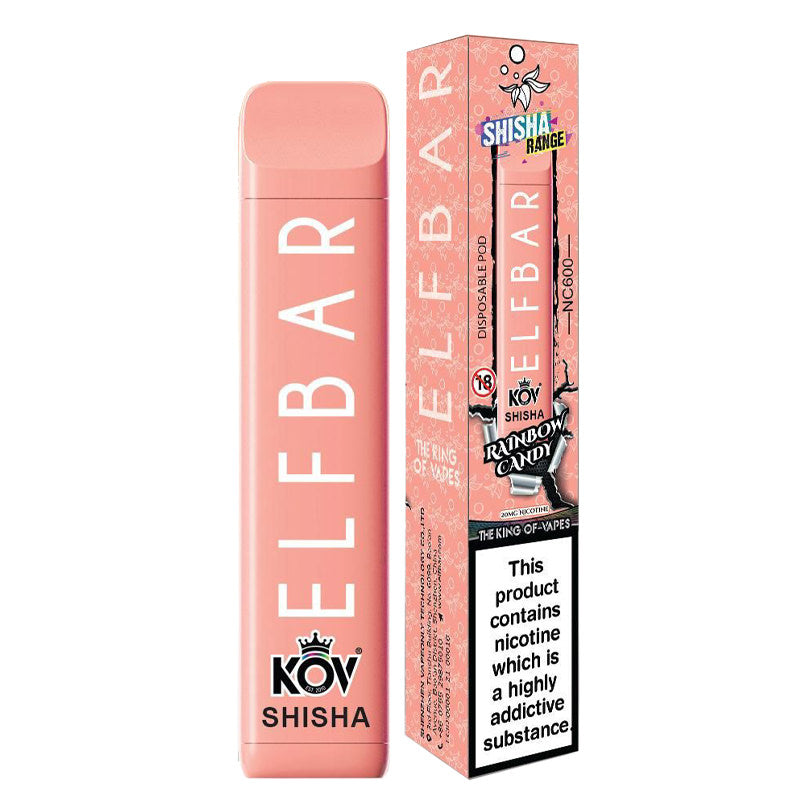 Elf Bar NC600 Shisha Disposable - Rainbow Candy