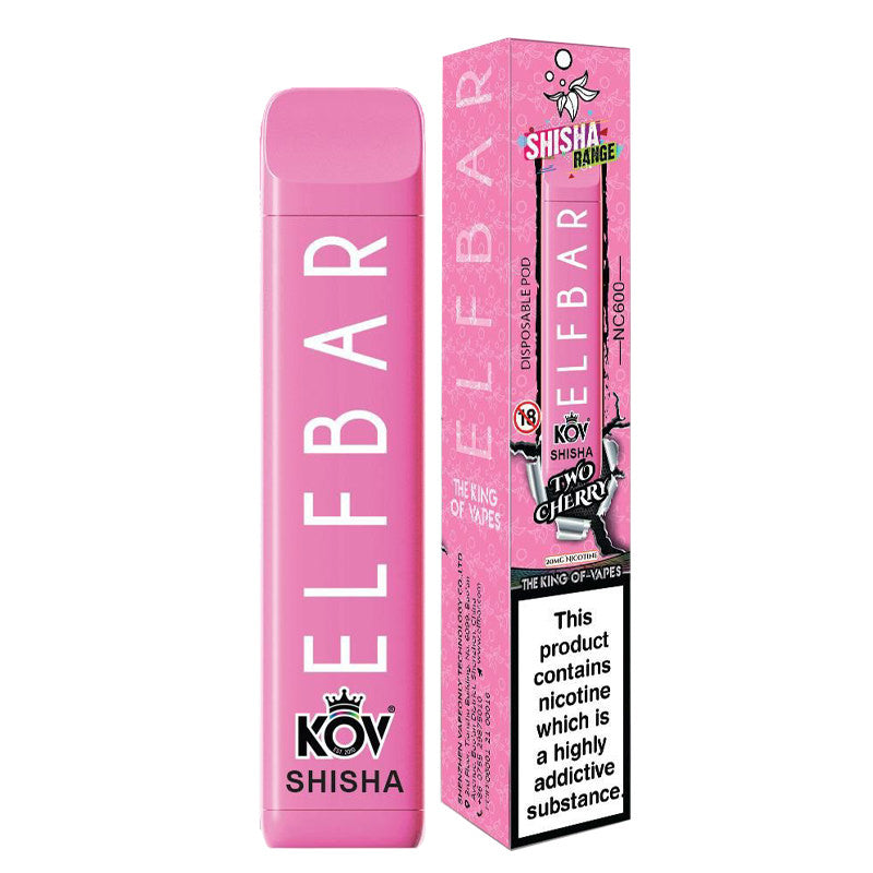 Elf Bar NC600 Shisha Disposable - Two Cherry