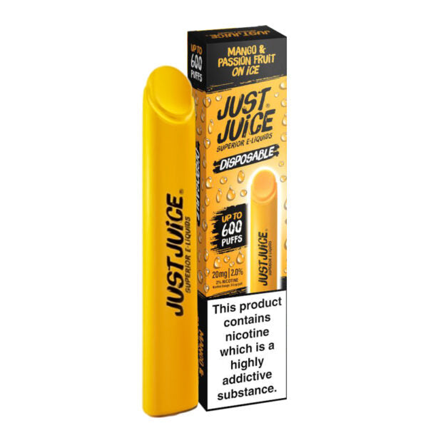 Just Juice Disposable Vape 2ml - Mango and Passion Fruit On Ice