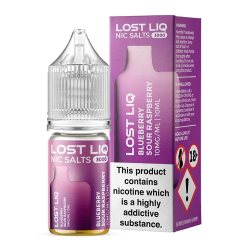 Lost Liq 3000 Blueberry Sour Raspberry 10ml Nic Salt