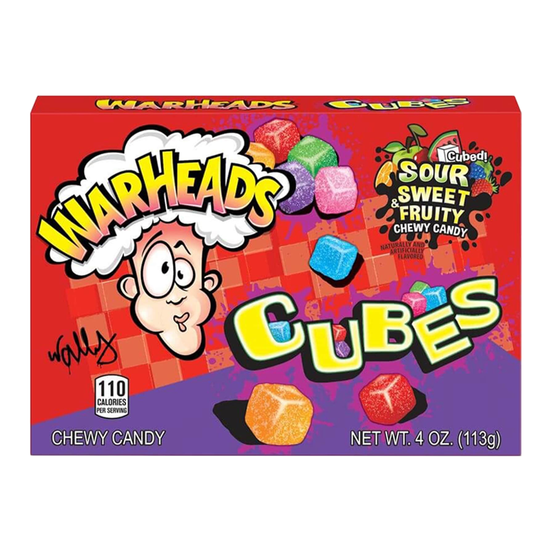 Warheads Chewy Cubes Theater Box (113g)